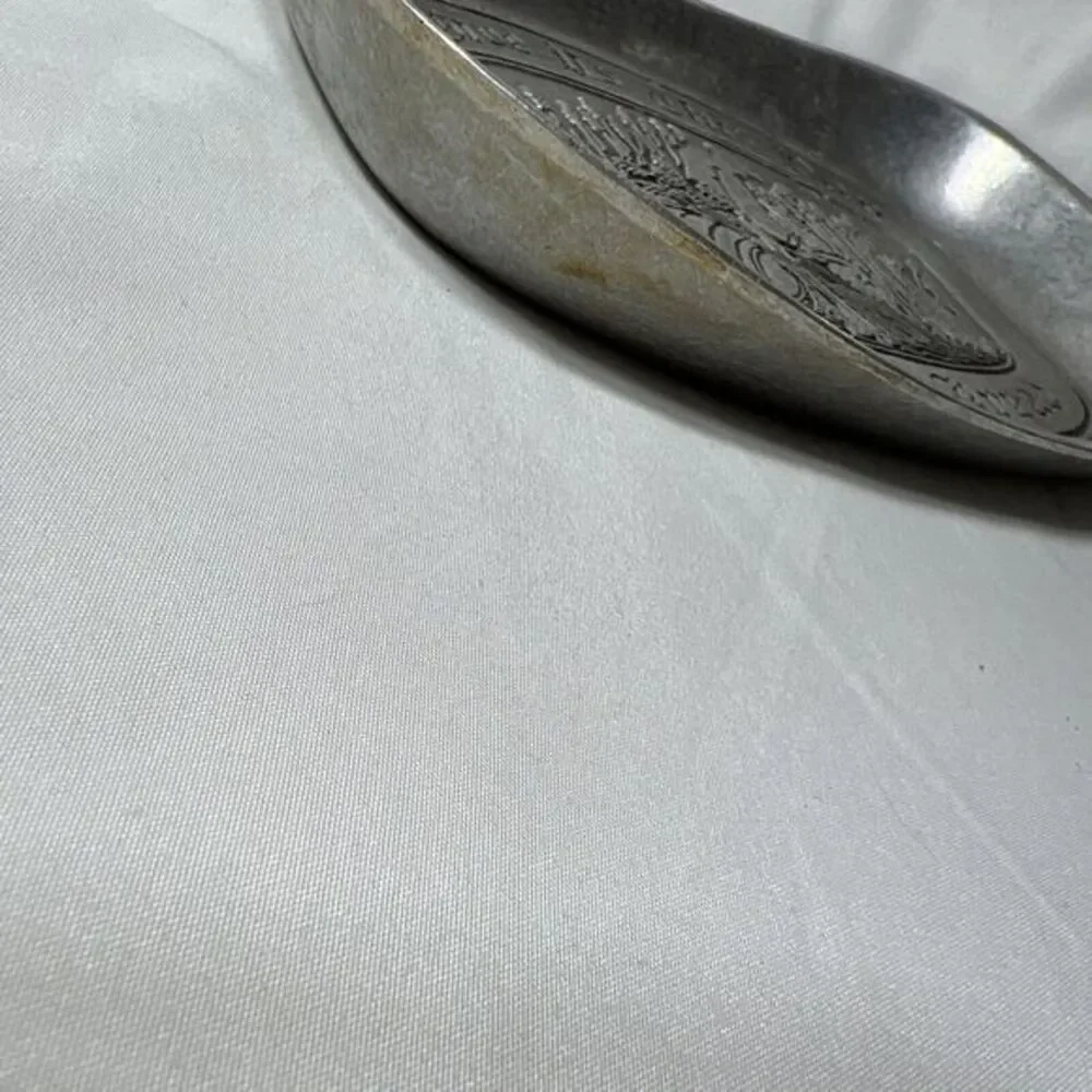 Wilton Columbia Bread Tray Plate Metalware Pewter‎ Give Us This Daily Bread
